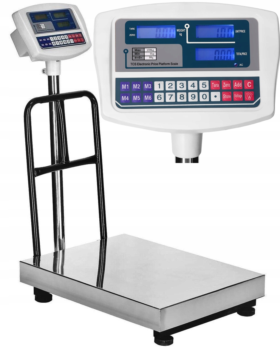 ELEKTRONICKÁ VÁHA 150KG 30X40 NA ZELENINU A OVOCIE